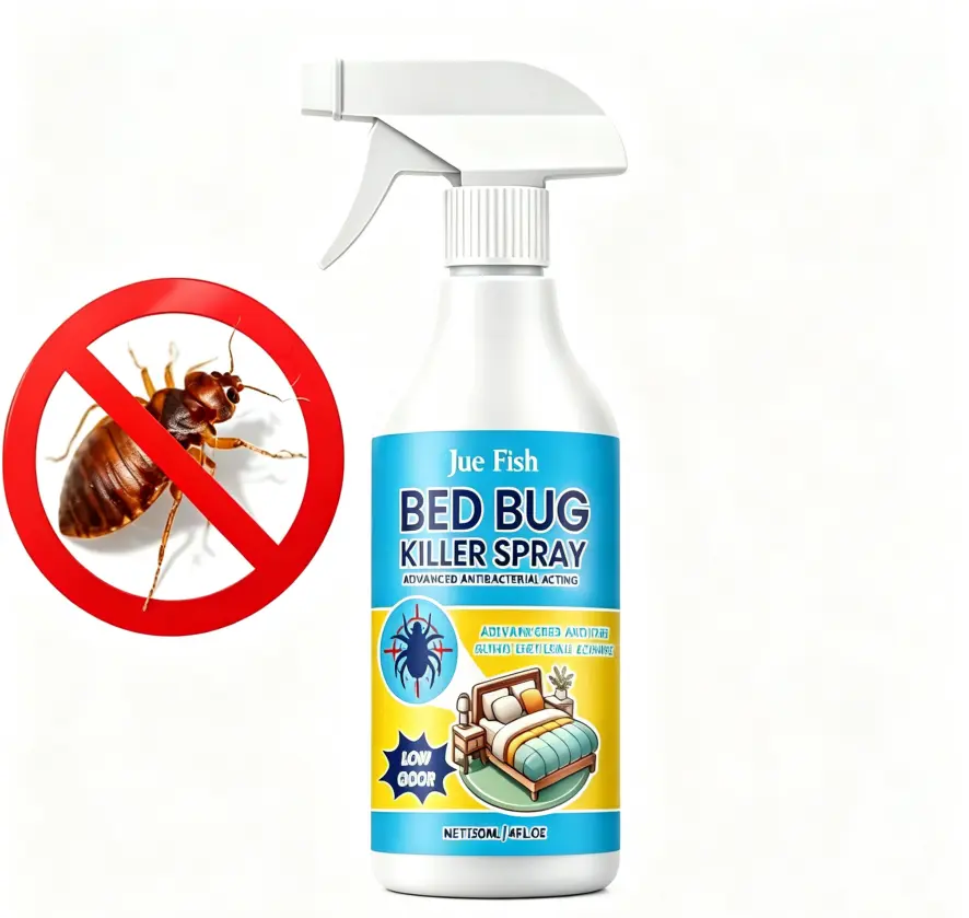 4oz Plant-Derived Bed Bug Repellent Spray, Eco-Friendly Natural Plant Oil Contact-Killing Formula, Scented Pet & Human-Safe No-Rinse Spray for Bed Bug Eggs, Fleas & Mites, Ideal for Dorm & Household Use