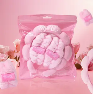 Makeup Bundle Package - 6 Powder Puffs, 4 Sponges, 2 Remover Pads, Headband, Wristband, 6 Finger Puffs, Lash Strips, Shimmer Lip Gloss for Makeup Enthusiasts