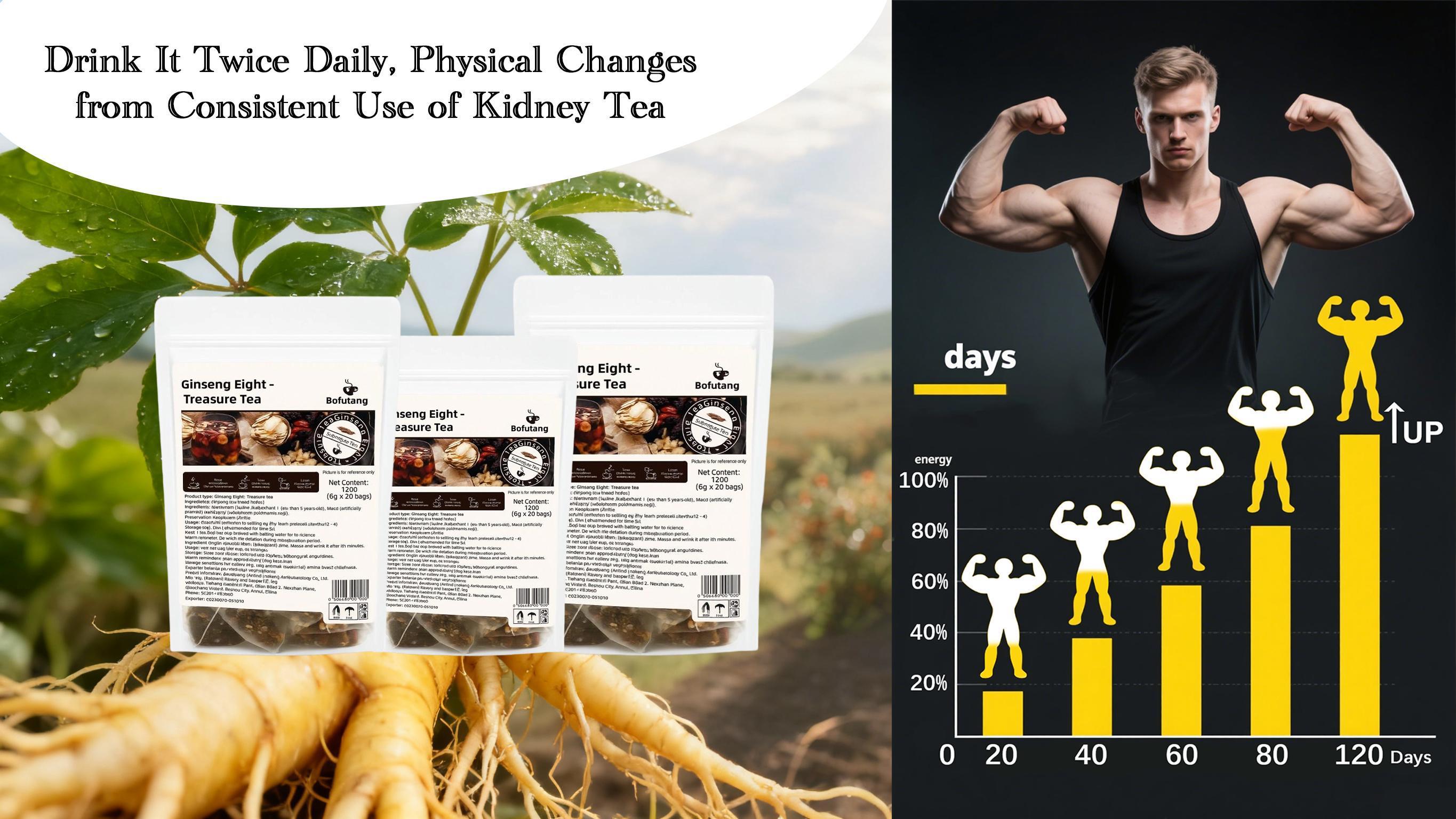 Kidney Tea Formula, Ginseng Six Treasures Tea Organic Kidney Cleanse Tea, Traditional Kidney Cleansing Tea for Men & Women,Christmas gift,Recommend to a friend Herbal Alkaline Natural-TikTokShopBlackFriday