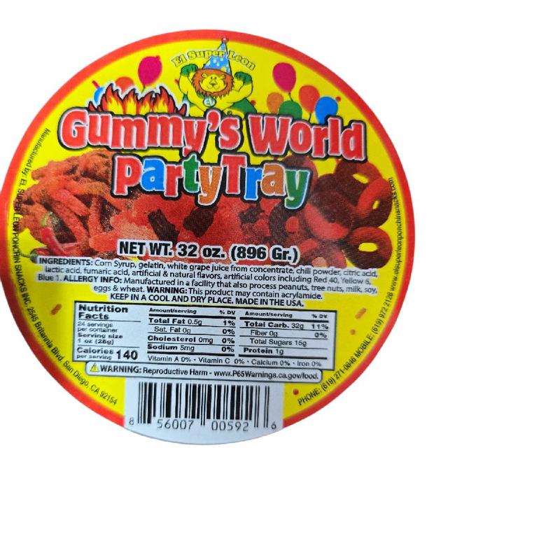 Chilli Gummy's World Party tray 32-oz (896g)
