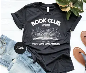 Personalized Book Club T-Shirt, Custom Book Shirt, Customized Book Club, Reading Club tee, Custom Name Book Gift