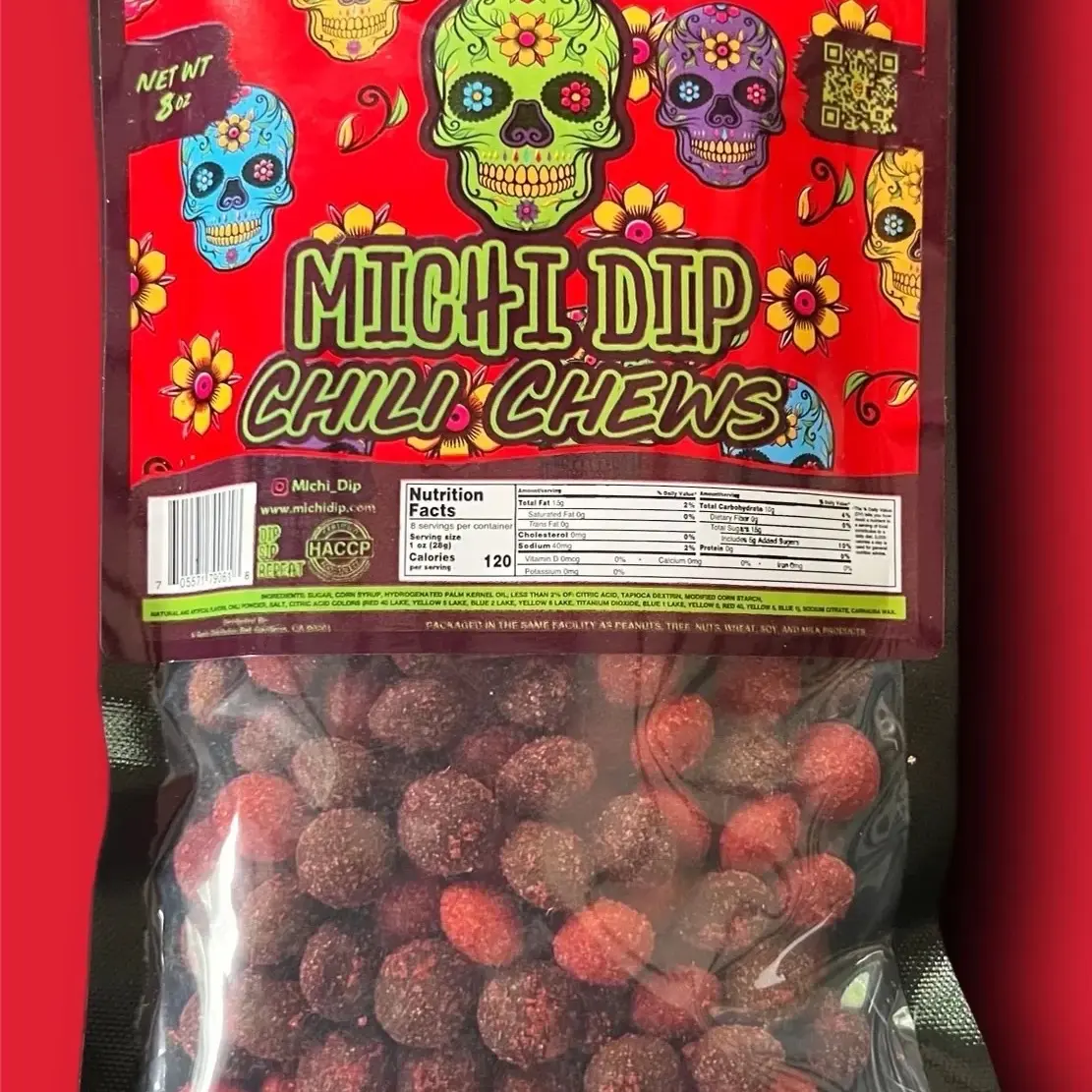Chili Chews ( skittles w/ Chamoy )