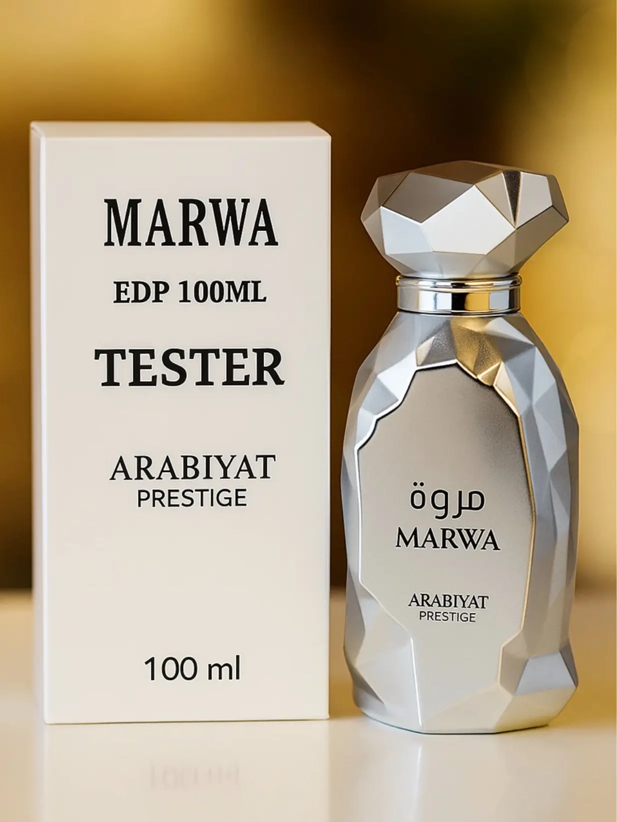 Arabiyat Marwa Eau de Parfum, a Long-Lasting Woody Arab Perfume for Men with Bergamot, Tea & Musky Notes, 3.4 fl oz Spray, Beauty Products, Fragrances