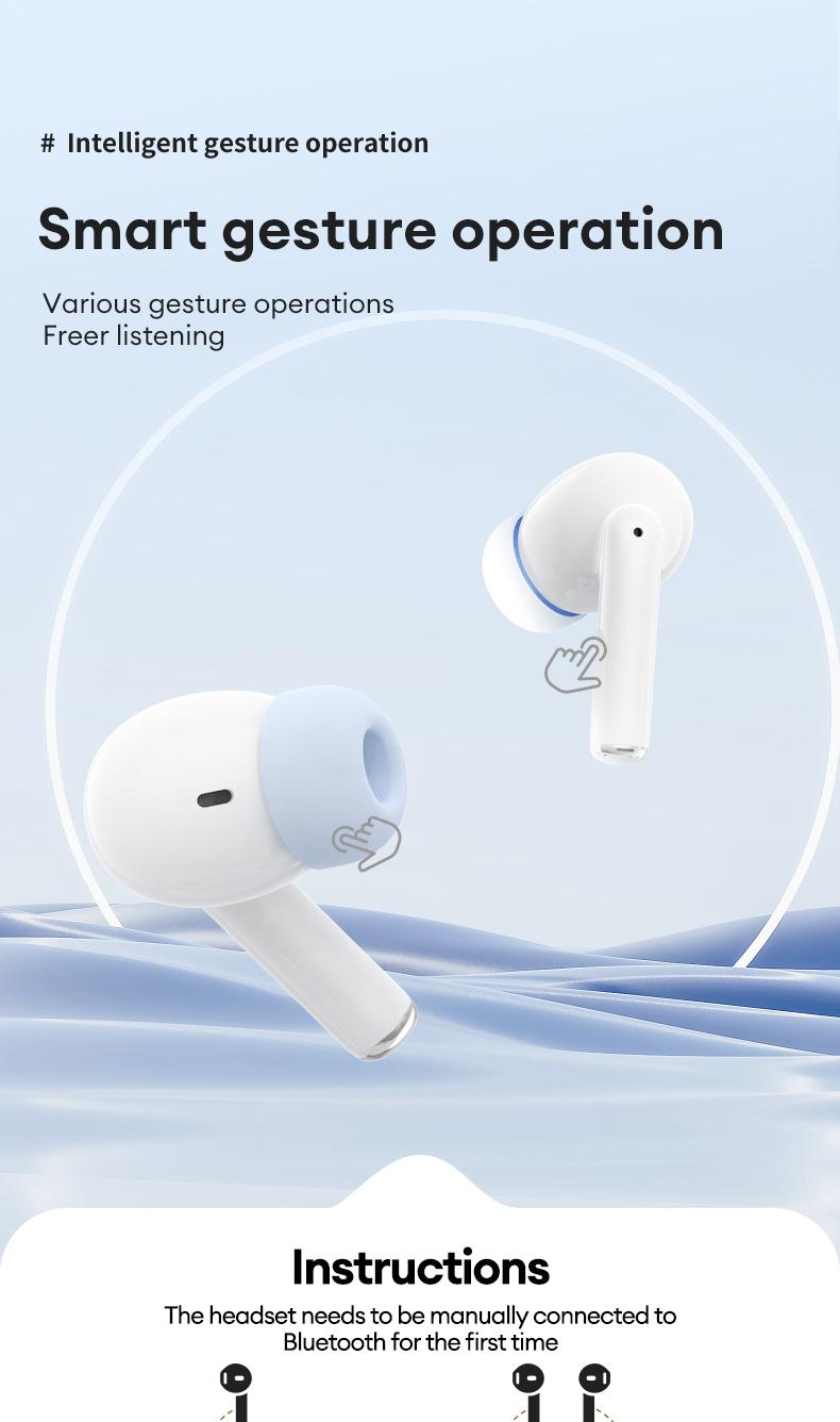 T26 Pro OWS Wireless Bluetooth Earbuds Luxurious Sound for Music & Phone Calls, Sport Headsets With Call Noise Canceling Mic