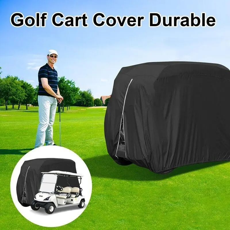 Heavy-Duty Waterproof Golf Cart Cover for 4 Passengers - Secure Fit for EZ GO, Club Car, and Yamaha