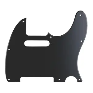 5-Hole Telecaster Pickguard - 1-Ply Matte Black