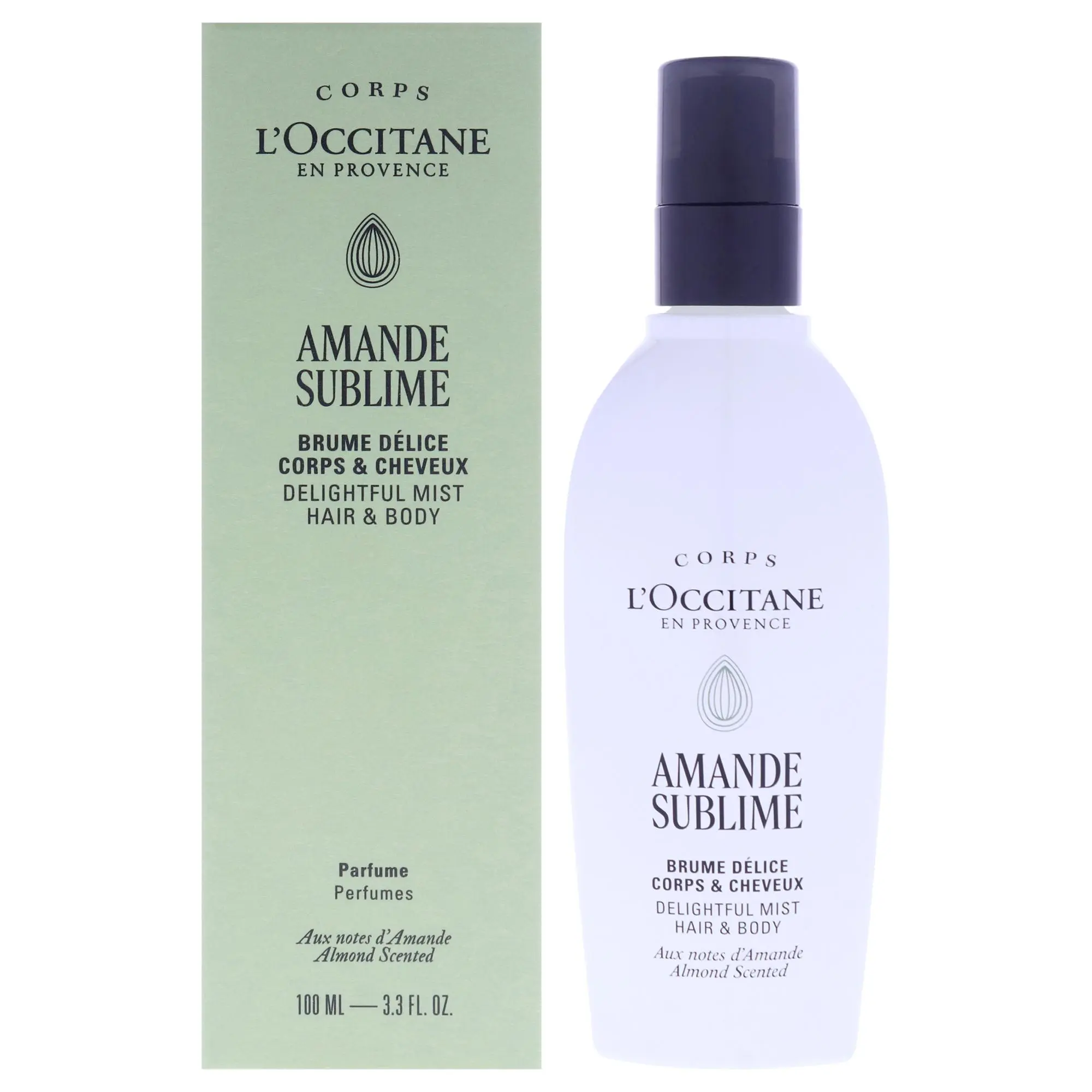 Almond Sublime Hair And Body Mist by LOccitane for Unisex - 3.3 oz Mist