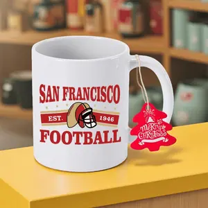 San Francisco 1946 Football Heritage Vintage Ceramic Mug Durable NonSlip Coffee Cup with Football