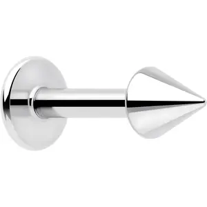 16G 1/4 Implant Grade Titanium Internally Threaded 3mm Cone End Labret