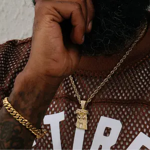 Mini Jesus Piece - 18k Gold Plated Chain with Pendant