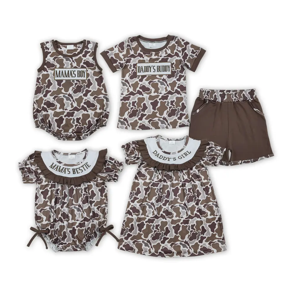 Baby Boy Clothes Matching Set - Soft 2-Piece Camouflage Outfits, Long Sleeve Top & Pants with "Mama's Boy & Daddy's Buddy" Graphic for Everyday Wear, Ideal Gift (12-18m, 2T, 3T)