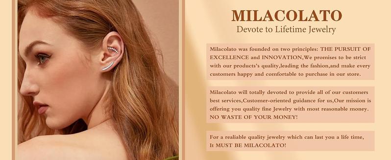 MILACOLATO 3PCS 16G 925 Sterling Silver Post Cartilage Earrings for Women 18K White Gold Hypoallergenic Flat Back Earrings Opal CZ Stud Earrings Cartilage Conch Helix Piercing Jewelry