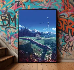 Attack on Titan Scenic Cabin Wall Art, Shingeki No Kyojin Anime Decor