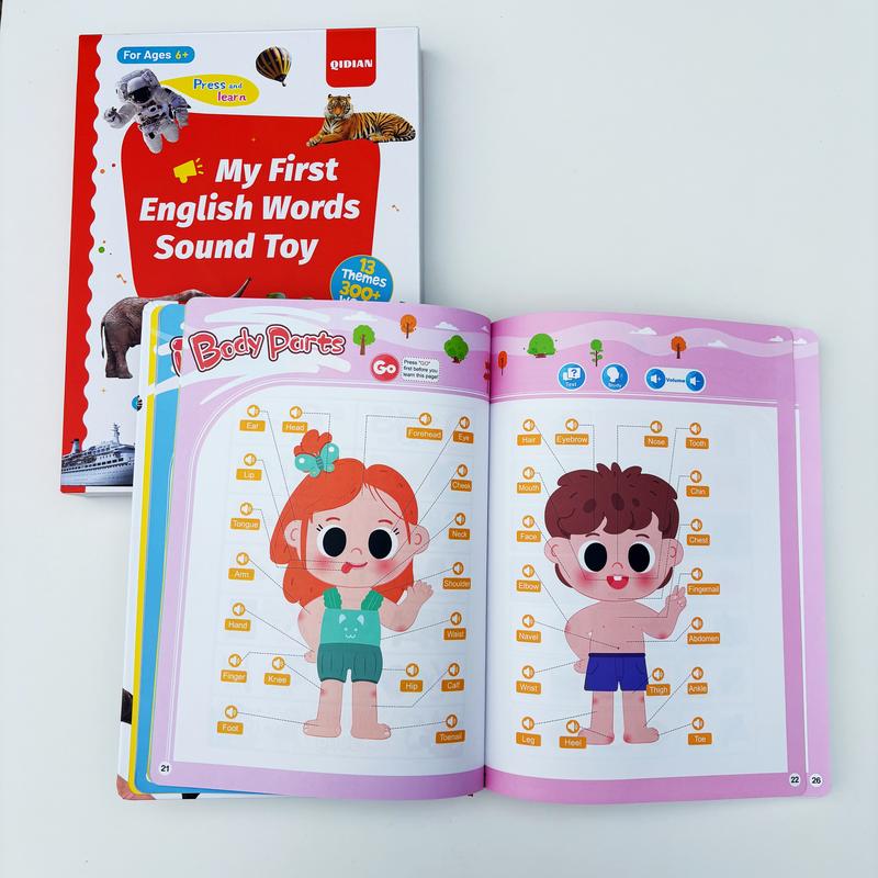 1–9Y Sound Book Combo Set – 13 & 21 Themes, 770+ Words, 6 Songs & Piano – Educational Talking Books & Early Learning Toys for Kids + Free 1 Busy Book (12PCS) Gift for toddlers Bilingual Booklet