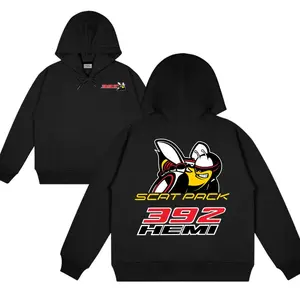 392 Hemi Scat Pack Retro 2-Sided Hoodie, Soft Cotton, Streetwear, Menswear, Apparel, Gift For Dodge Fans, Full Size