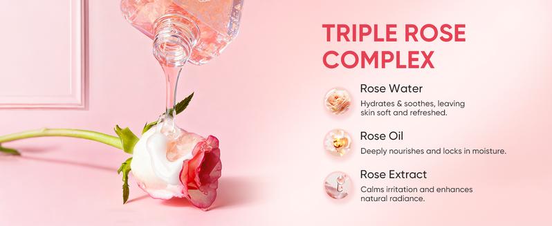 【SW-1】Easyes Rose Essence Native Body Wash - Red rose fragrance 3X repair Deep Moisture Soft Skin for Dry & Sensitive Skin Instant relief of dryness and itching vegan no animal testing The best choice for gifts TikTokShopBlackFriday