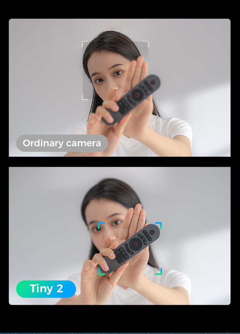 【Hot!!!】OBSBOT Tiny 2 Webcam 4K Voice Control PTZ, AI Tracking Multi-mode & Auto Focus, Web Camera with 1/1.5" Sensor, Gesture Control, 60 FPS, HDR Light Correction, Webcam for PC, Streaming, Conference wyze wirelesscamera videogames