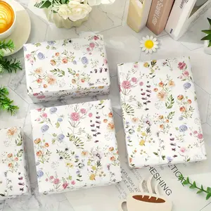 Pastoral Watercolor Floral Wrapping Paper Roll, Flower Pattern Gift Wrapping Paper, Versatile Decorative Wrapping Paper for Birthday, Mother's Day & Wedding, 58*23inch