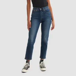 Levi's Women's High-Rise Wedgie Straight Cropped Jeans - Indigo Here We go 26
