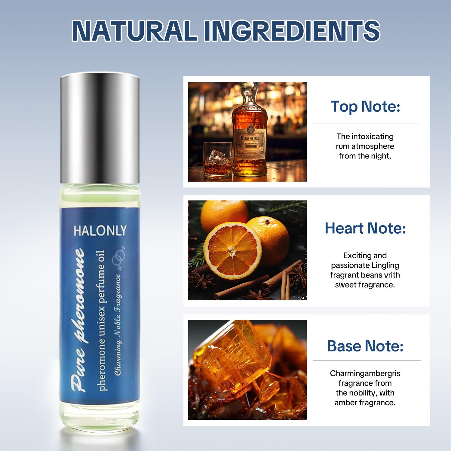 【Halonly】Women's Roll-On Fragrances with Enduring Scent in Perfume Oil Form Cosmetics Natural Fruity Sweet Floral Eau De Parfume Travel Friendly Dsign Pheromone Perfume Beauty and Personal Care