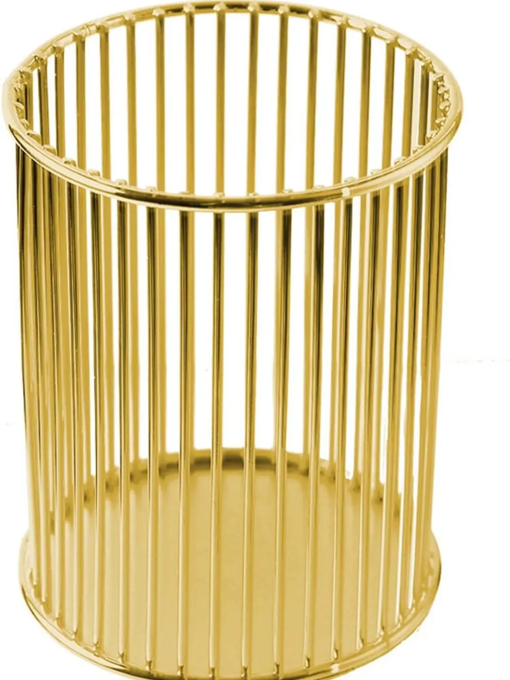 Gold Metal Pen Holder for Desk, Makeup Brushes Cup, Pencil Holders, Office&Home Organizer