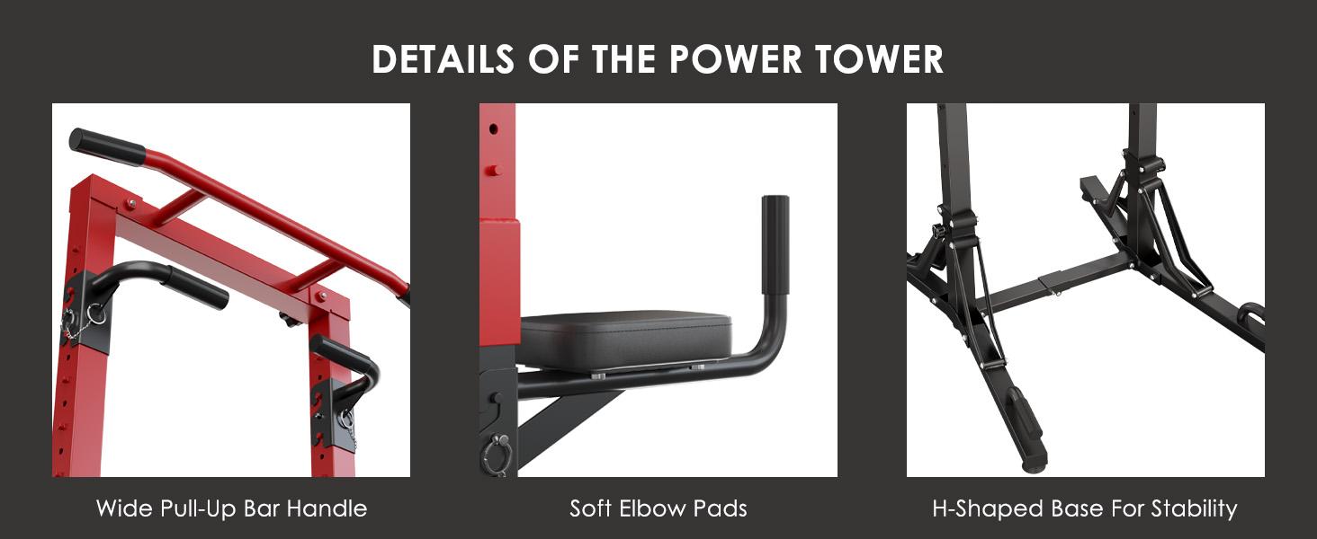 【Dlandhome 2026 Upgraded Foldable Version】 Multifunctional Pull-Up Station: Foldable,Multi-Level Height Adjustment, Home Upper Body Fitness Rack | Thick-Tube Stable Frame + Padded Cushions, Suitable for Pull-Ups, Push-Ups & Various Workouts