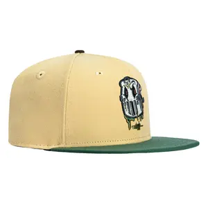 New Era 59Fifty PBJ Anthropomorphic Mask Hat - Tan, Green
