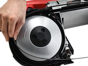 PowerSmart Portable Band Saw with Removable Alloy Steel Base, 10Amp 1100W Motor 5-Inch Deep Cut Bandsaw for Metal(PS3051)