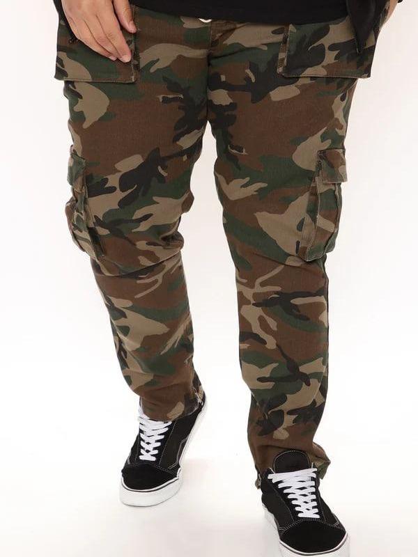 Hunter Slim Cargo Pants - Camouflage