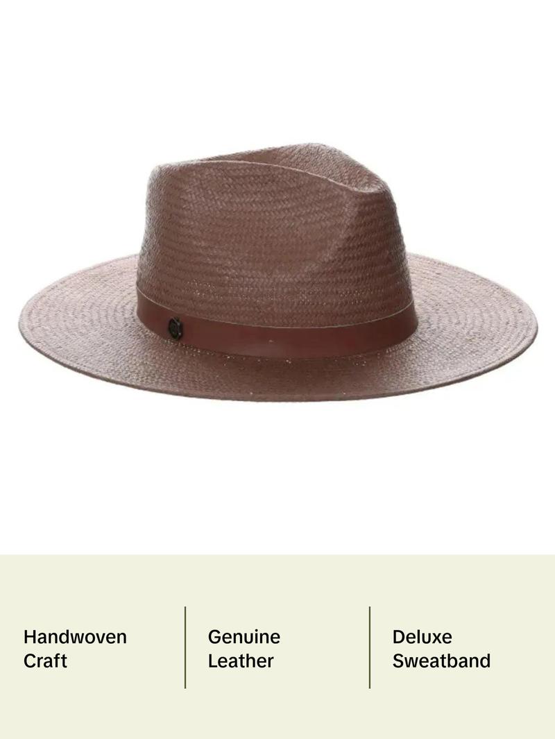 Biltmore She - Wide Brim Toyo Straw Fedora Hat