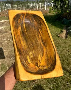 18" GUMBO LIMBO Hand Carved Artisan Bowl