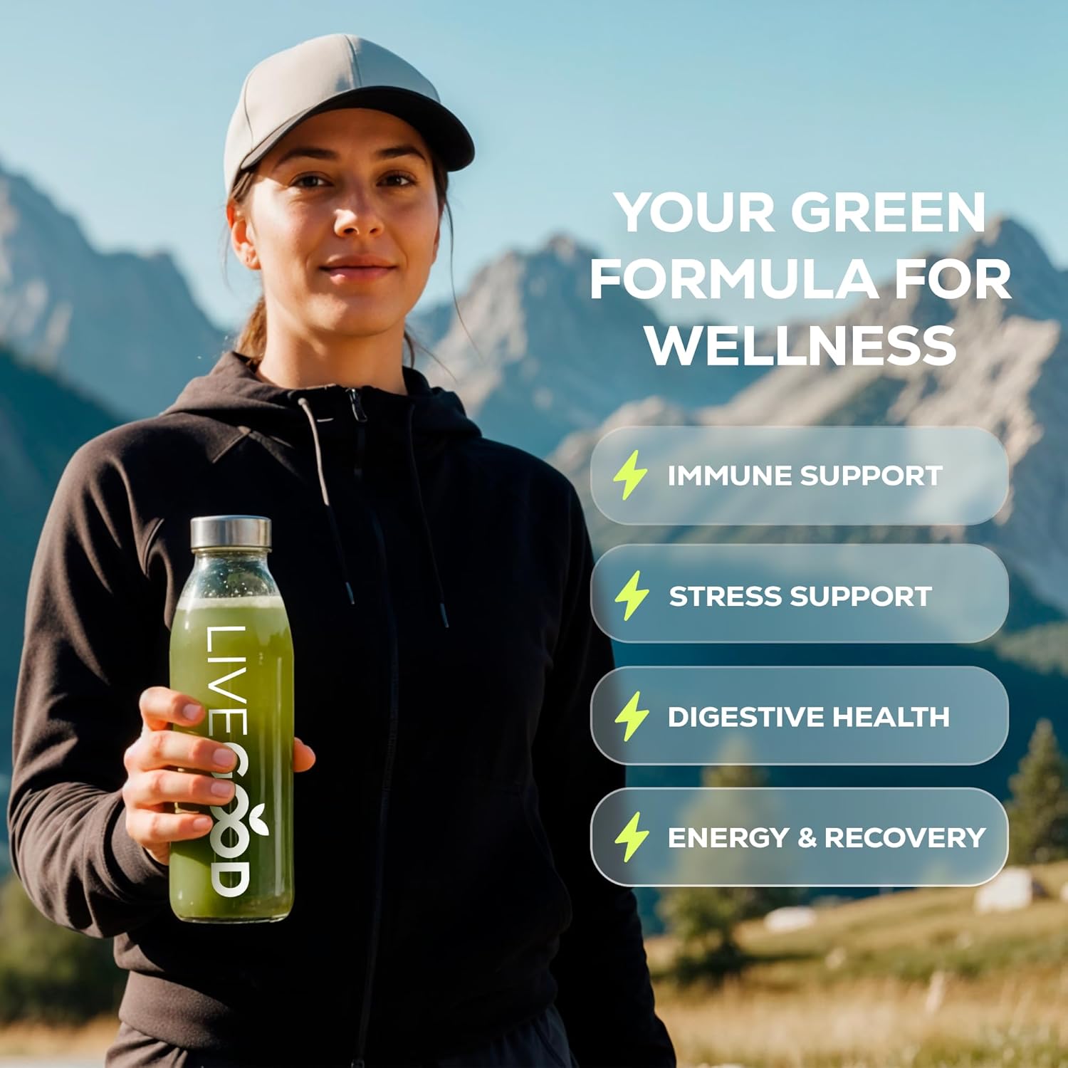 Live Good Organic Super Greens – Organic Super Greens | Plant-Based Green Superfood