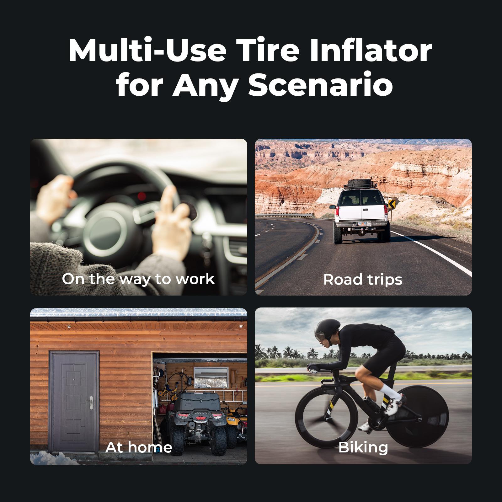 BougeRV Car Wireless Air Compressor,160 PSI Portable Tire Inflator with 20000mAh battery,Multifunctional&Automotive Electric Tire Inflator Pump for Car,Motorcycle,Bicycle,Ball,Car,Car Accessories, Men Gifts