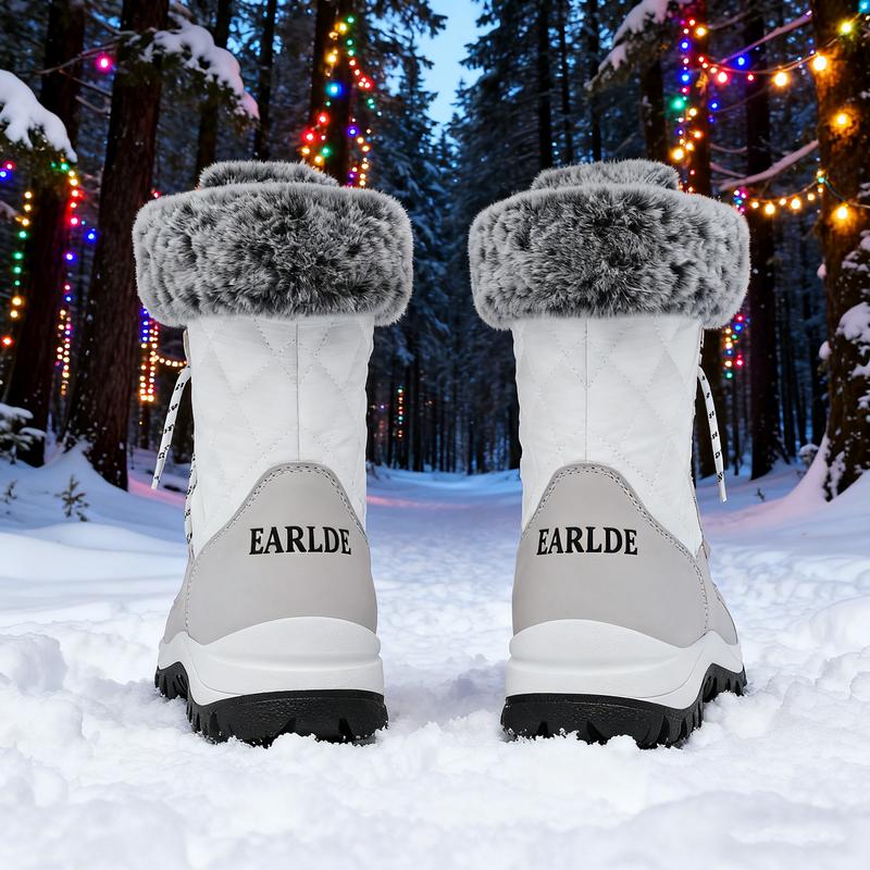 Women's Waterproof and Non-Slip Winter Boots | Thickened heat-locking core, all-around waterproof barrier, creating a winter walking fortress.