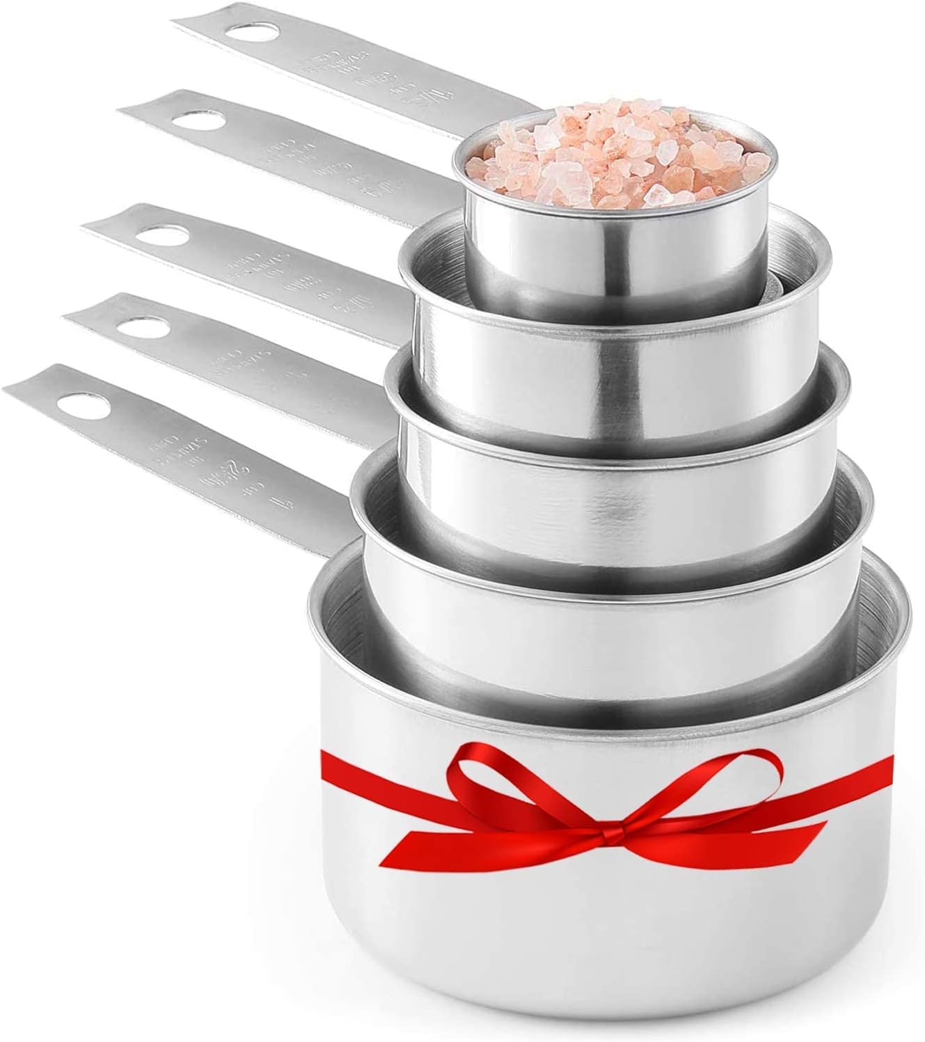 Stainless Steel Measuring Cups, 5 Piece Stackable Measuring Set (1)