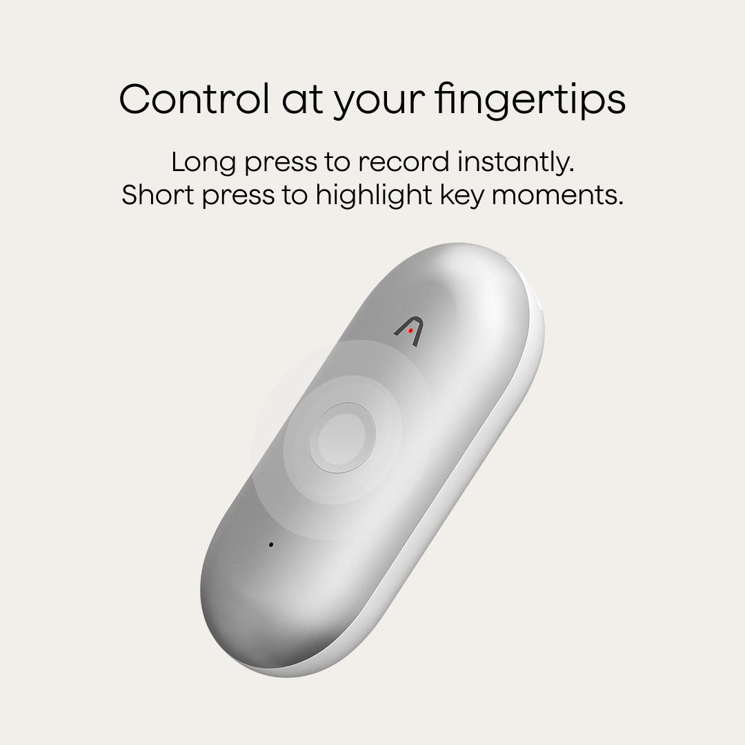 Plaud NotePin / NotePin S Wearable AI Voice Recorder, One-Touch Clip Recording, AI Transcription for Meetings, Interviews & Daily Work, Useful Gadget & Gift for Him or Her