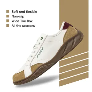 HOBIBEAR Womens Mens Wide Barefoot Sneakers Slip on Shoes Lightweight Comfortable Waterproof Athletic Footwear Closed Training Trainer Rubber