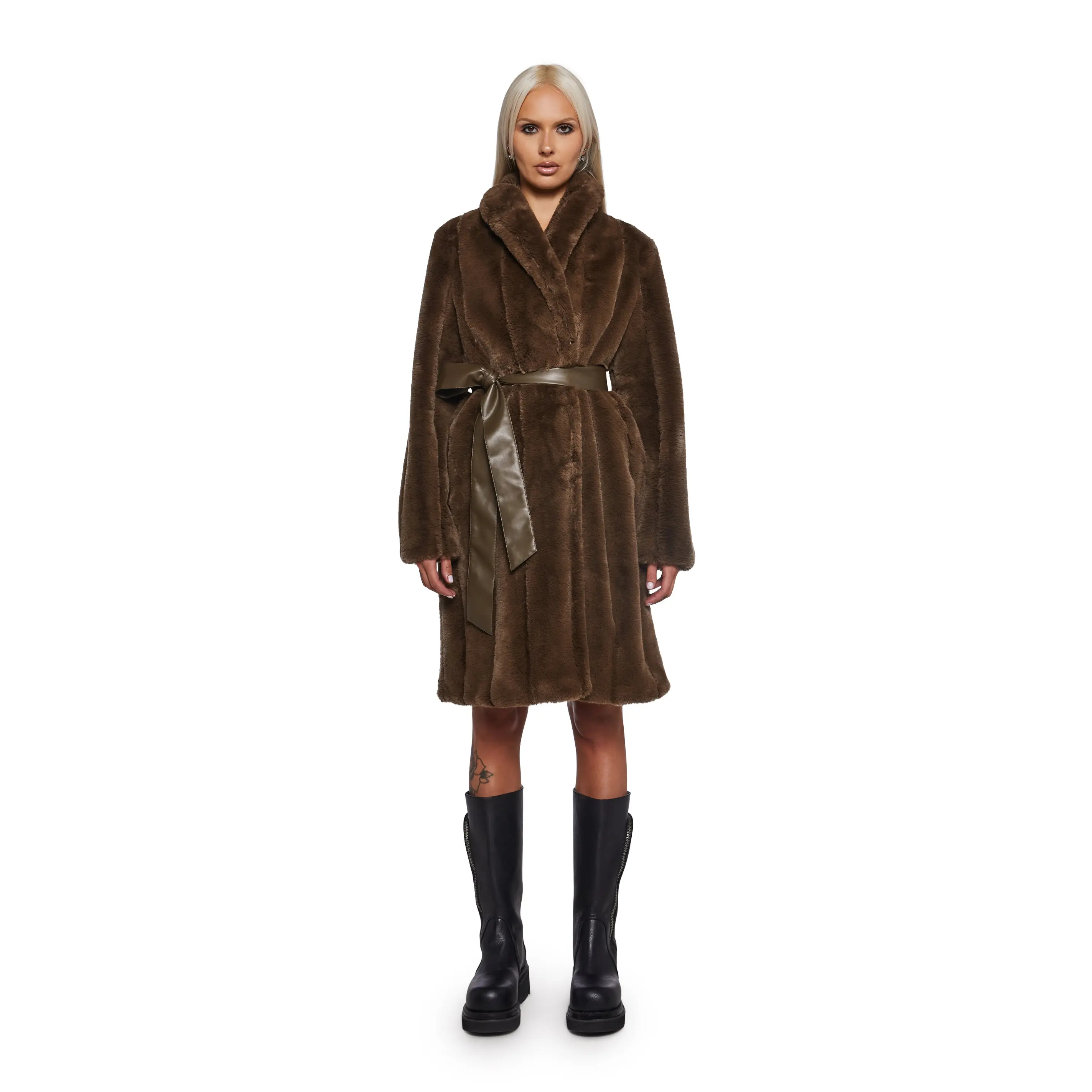Signal Maxi Faux Fur Coat