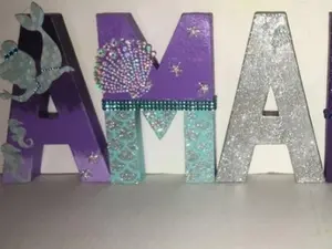 Mermaid Themed Letters