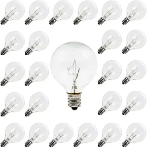 YI LIGHTING Clear 5W G40 Globe Bulbs for Outdoor String Light Replacement Bulbs