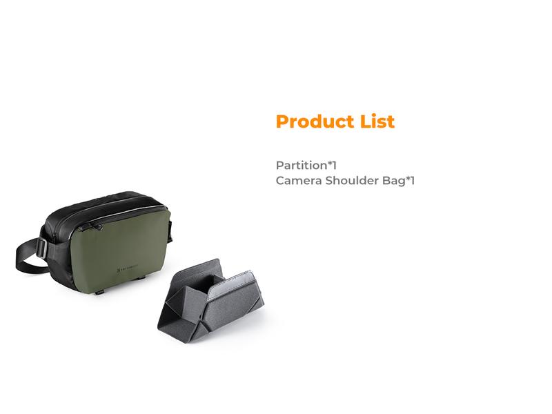 K&F Concept 2 in 1 Sling Bag Everyday Shoulder Bag & Multifunction Photography Crossbody Camera DSLR Backpack Portable Bag