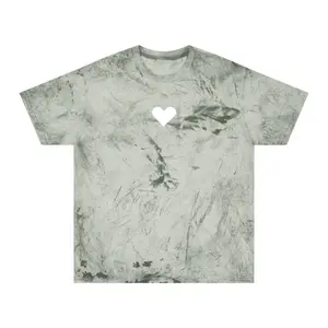 White Heart tie dye T‑Shirt | Earthy marble tee