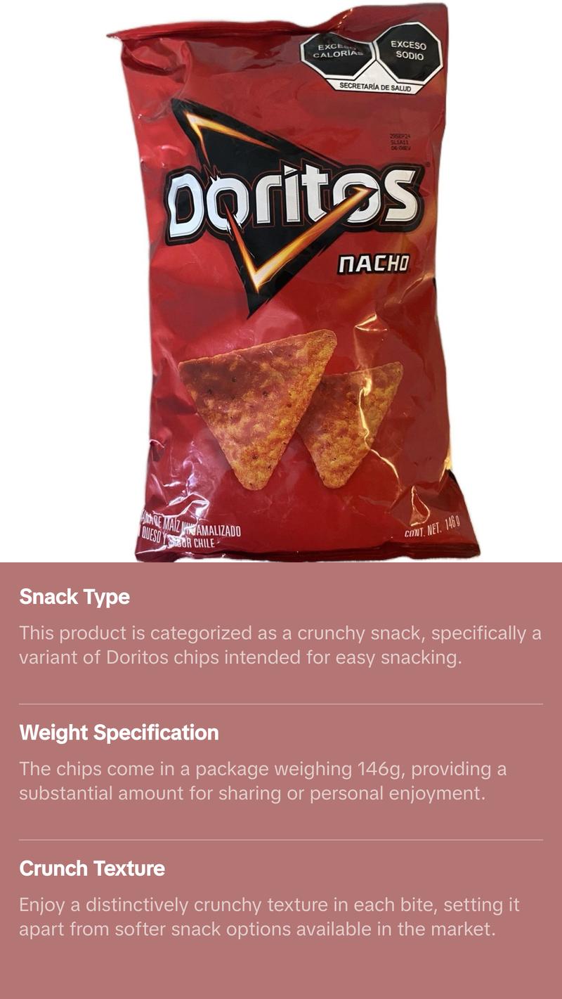 Mexican Doritos Chip 146g | Snack Crunchy Crispy