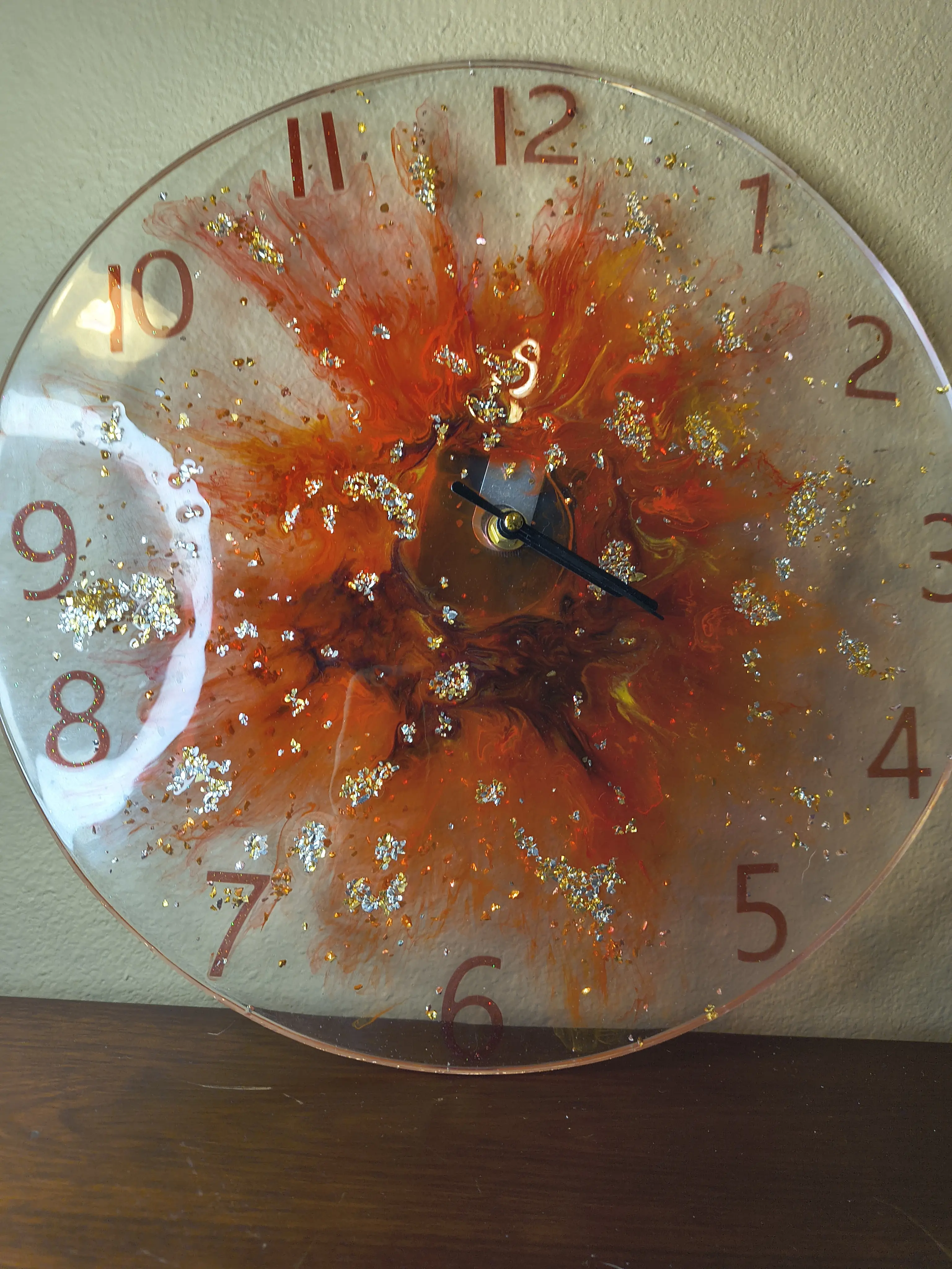 custom resin clock custom resin clock