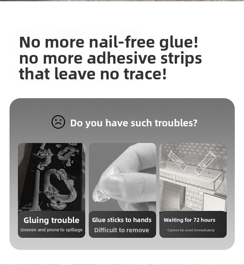 Stainless Steel Suction Cup Towel Rack No-Drill Adjustable Bathroom Kitchen Storage Shelf Toilet Bath Slipper Rack Shower Curtain Rod