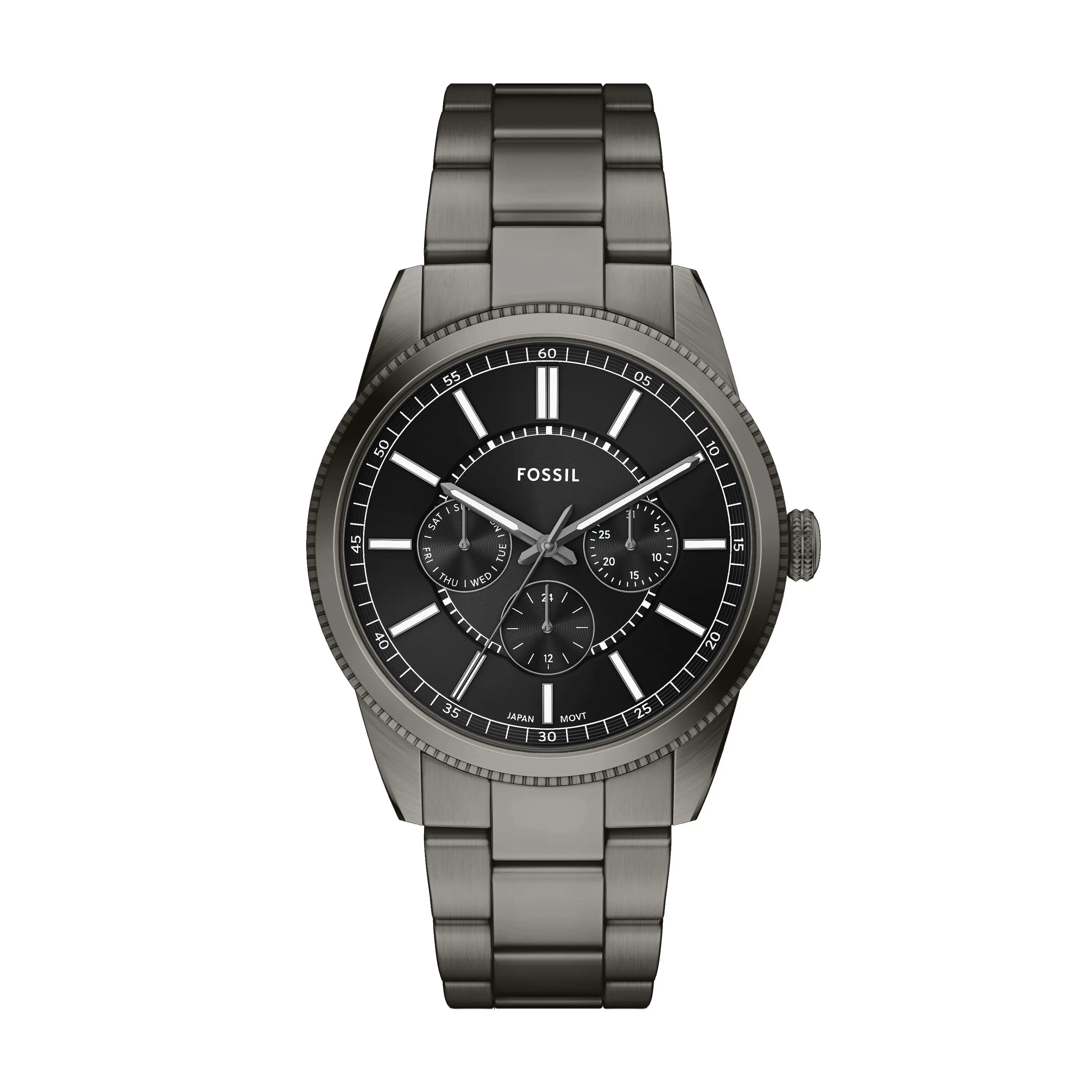 Fossil Men's Pearson 42mm Multifunction Gunmetal Stainless Steel Watch