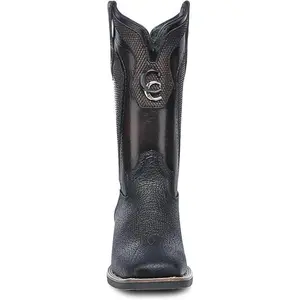 Cuadra American Bison Embroidery Square Toe