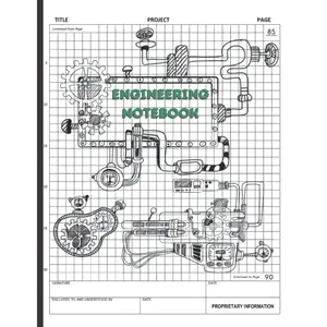 Engineering Notebook: Composition Graph Paper | Quad Ruled Book | Design Log Book for Engineer | Metric grid paper 120 pages, 8" x 11" Paperback – January 25, 2022
