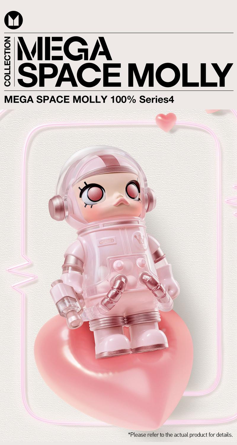 POP MART MEGA SPACE MOLLY 100% Series4 Blind Box, Collectible Toys, Valentine’s Day Gifts