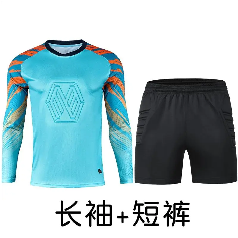 8008- Lake Blue Long Sleeve+Shorts